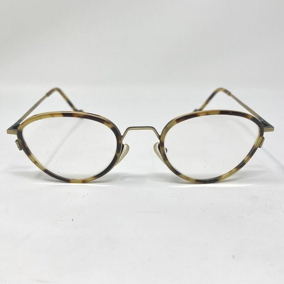 l.a. Eyeworks SAM 356M442 Eyeglasses Sunglasses Frames Tortoise Gold Round 135